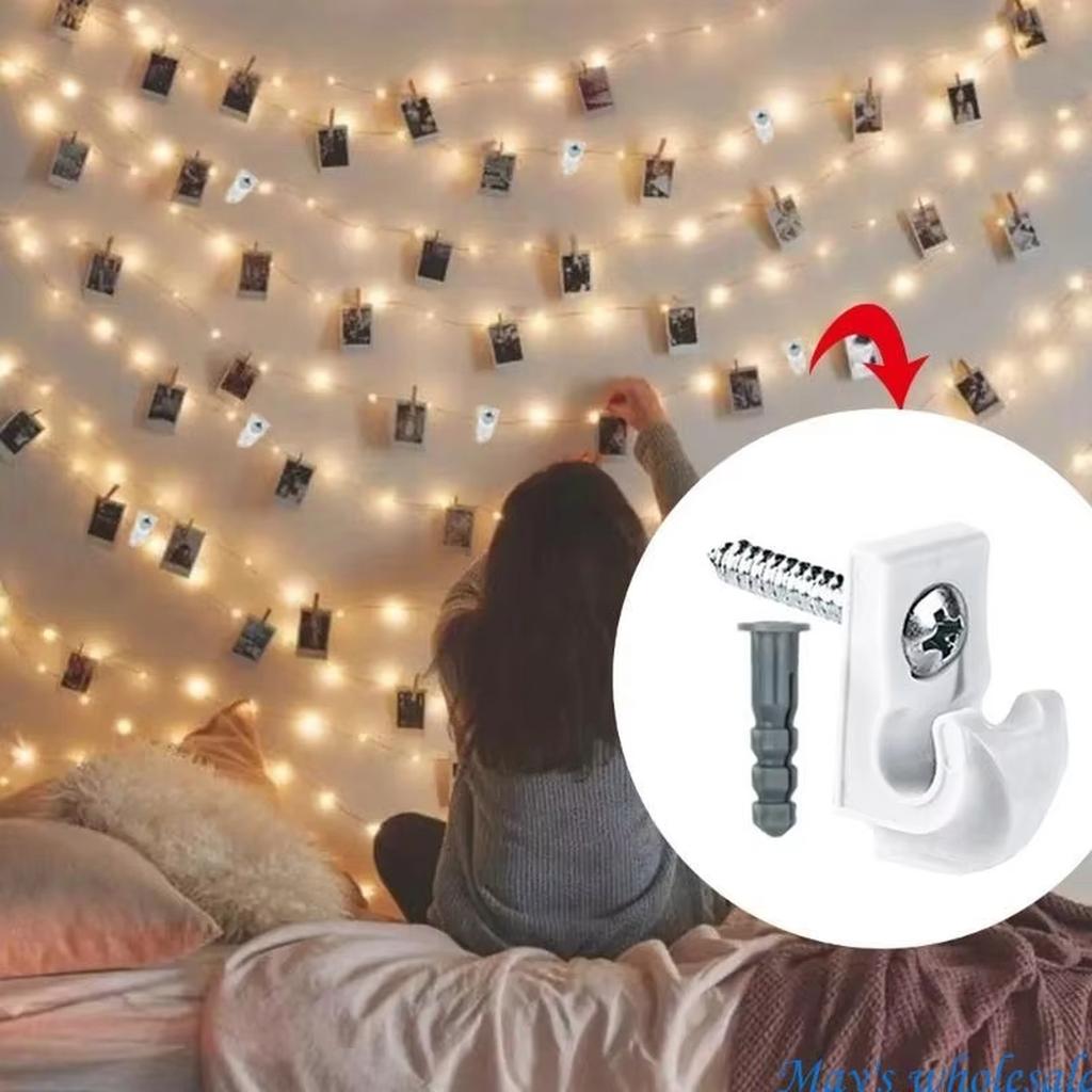 Приграничные крючки для освещения в наличии – Вкручивающиеся для гирлянд, растений и рождественских светодиодных лент