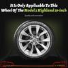 4pcs for Tesla Model 3 Highland 2023-2026 19 inch turbine sports performance wheel caps car full wheel cap accessories design