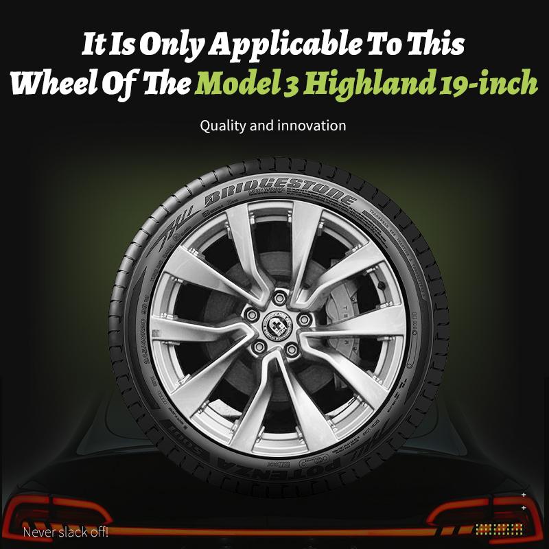 4pcs for Tesla Model 3 Highland 2023-2026 19 inch turbine sports performance wheel caps car full wheel cap accessories design