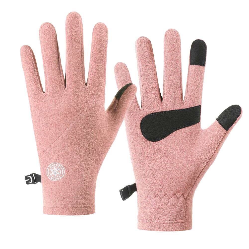 Winter Warm Ski Glove Lining Soft Touch Screen Gloves Unisex Outdoor Cycling Running Gloves Lady Cold-proof Gloves