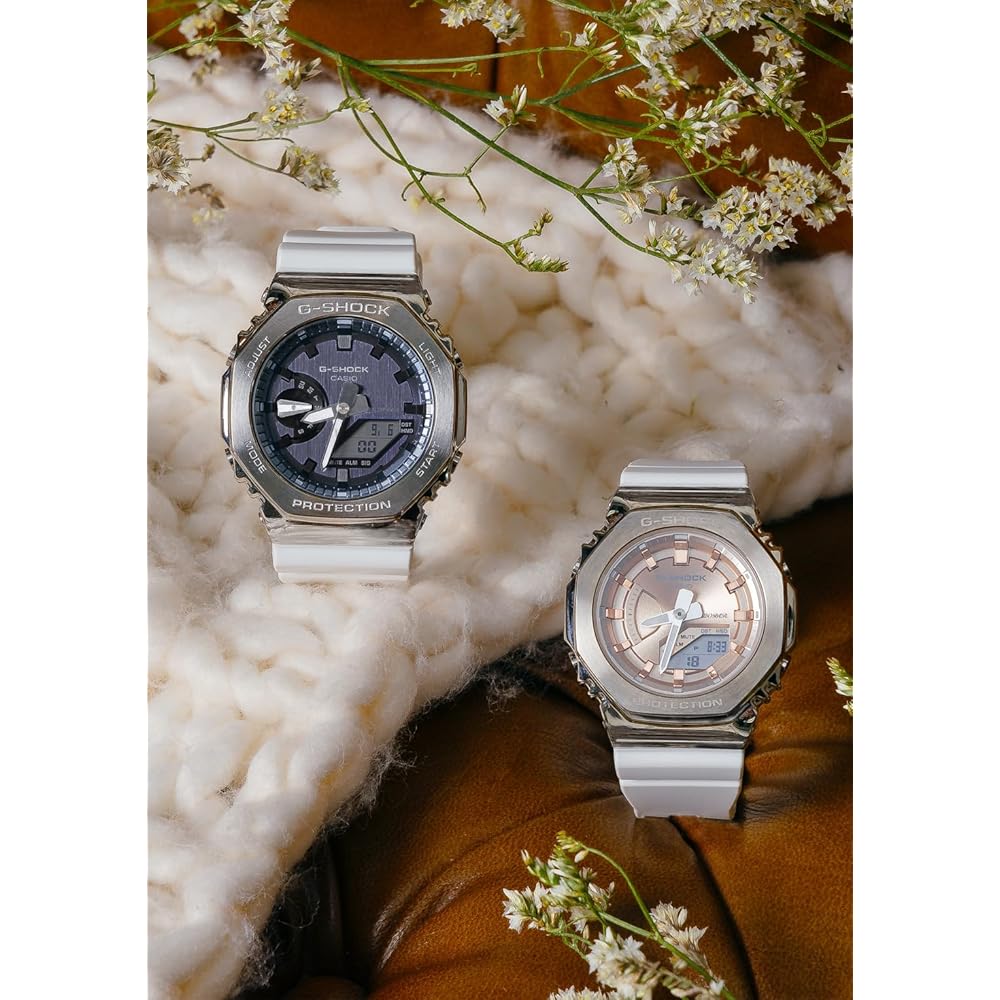 Casio G-Shock Precious Heart Selection Metal Covered Mid-Size Watch GM-S2100WS-7AJF Women's White