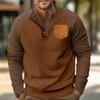 Men's Standing Collar Sweatshirt Is Outdoor Casual Sweaters Tops