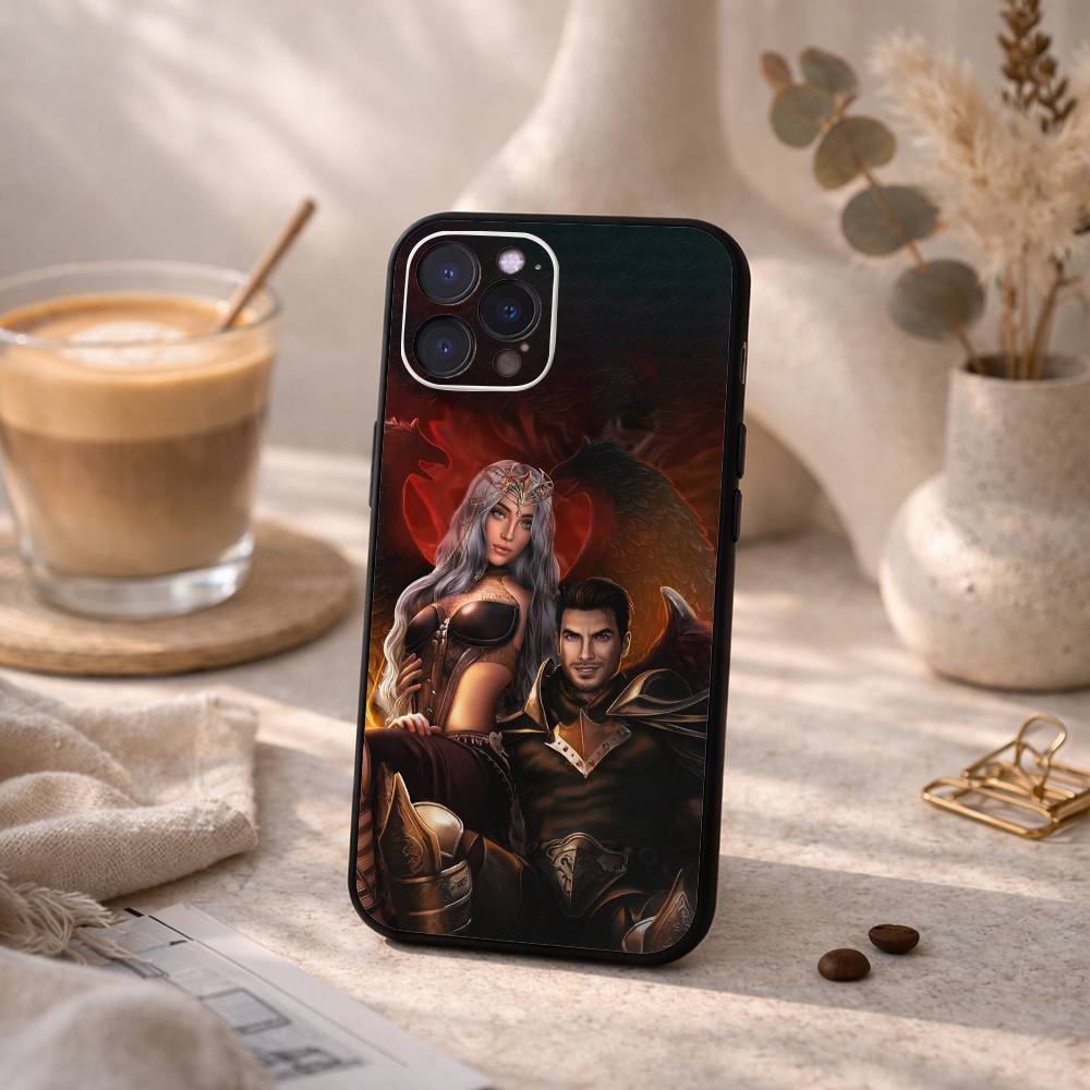 Романтика C-Clubs Игра Мальбонте Вики Чехол для телефона Для iPhone17 16 15 14 13 12 11 Pro Max Plus, 5G Мягкий Черный Чехол