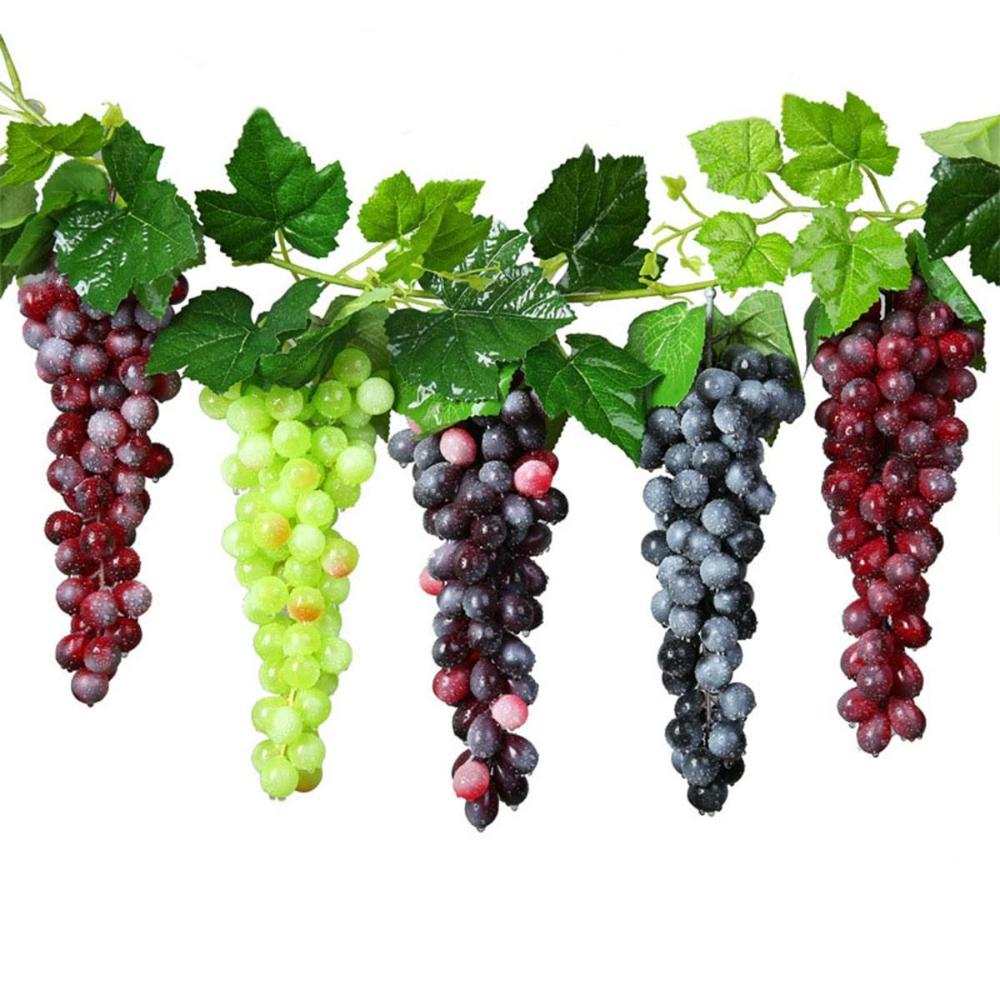 Party Garden Decorative Lifelike Wedding Simulation Grapes Home Decor Artificial Fruit