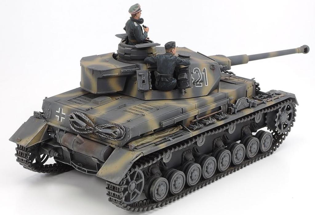 Tamiya Scale Limited Edition German Panzer IV G Early Production Vehicle with Messenger Bike Set for the Russian Front Plastic Model Kit 25209 1/35