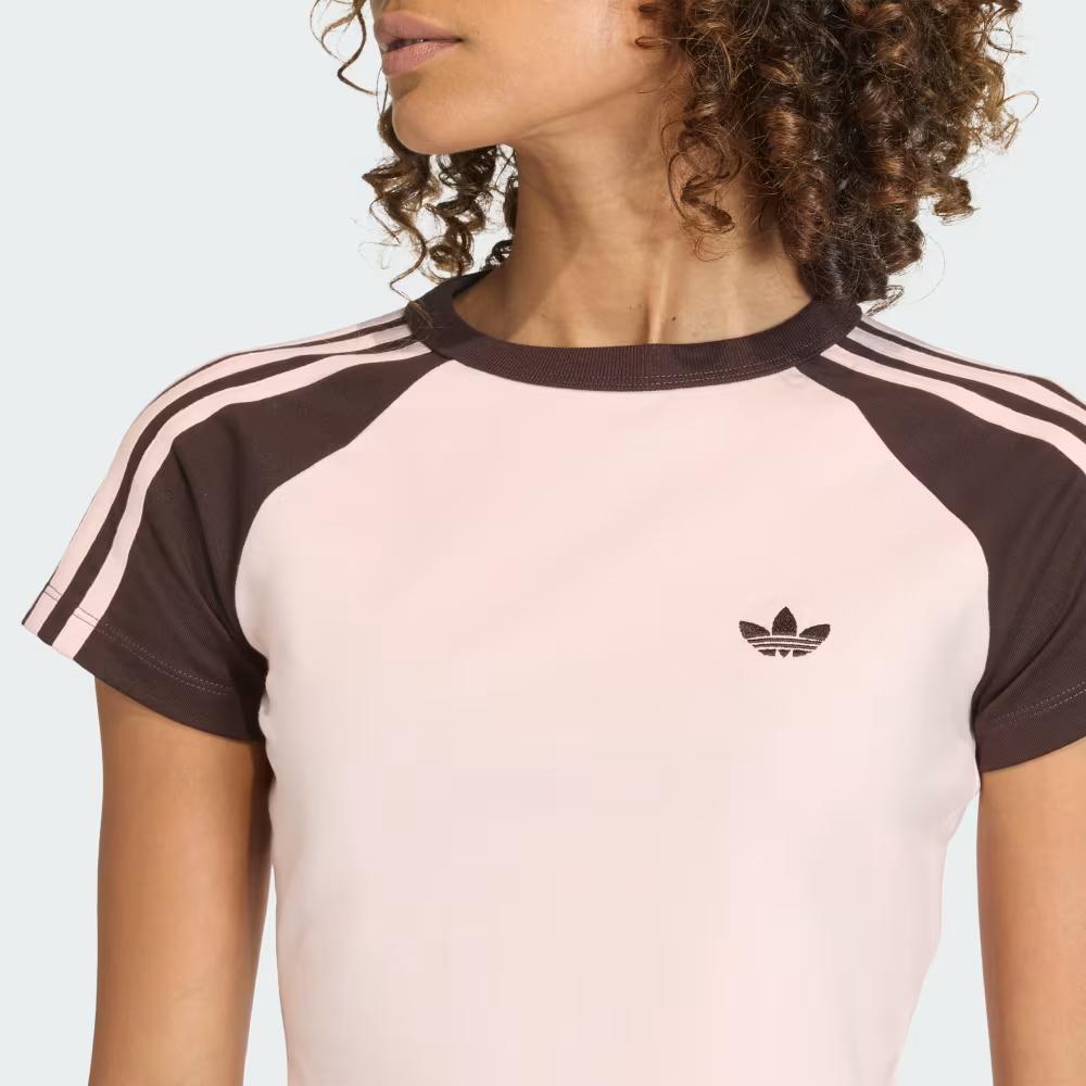 adidas Originals SST Ограниченная серия ко Дню святого Валентина Свитшот Приталенный Укороченный Футболка с рукавом реглан Женские топы KD3796