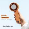 Foldable Portable Digital Display Cooling Mini Fan CN plug (adapter included)