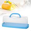 Rectangular Bread Box Keeper with Handle Multifunction Loaf Cake Storage Container Food