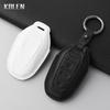 Genuine Genuine Leather Auto Key Fob Cover Case Fit For Peugeot 2008 3008 4008 5008 308 408 508 Citroen C1 C2 C4 C6 C3-Xr Picasso Grand Ds3 Ds5