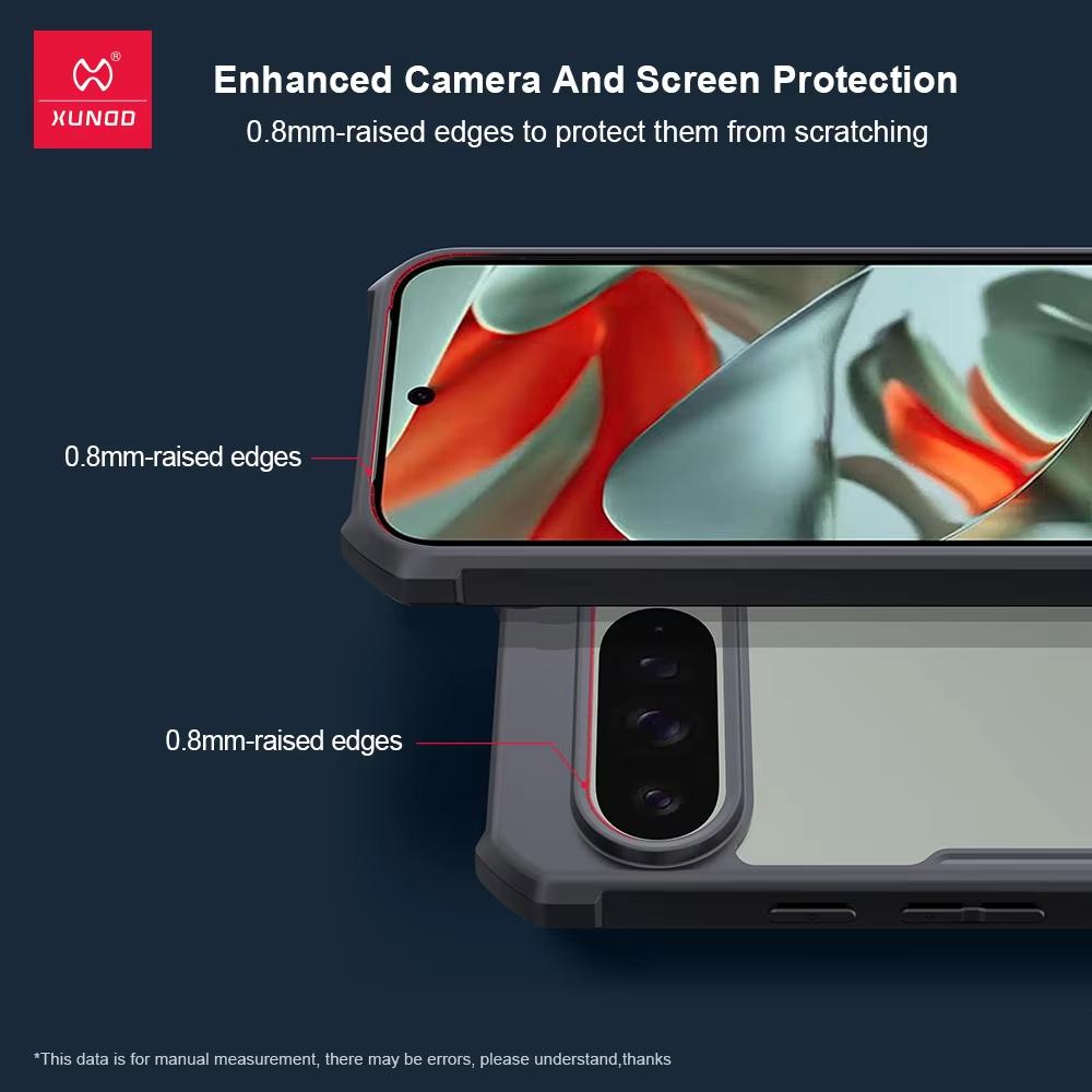 Чехол XUNDD Luxury для Google Pixel 8 9 Pro XL, противоударный бампер с подушками безопасности, защитные чехлы, прозрачная задняя крышка