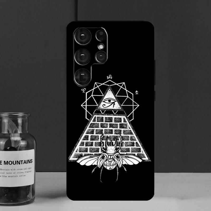 Чехол Funda с символом Глаз Пирамиды для Samsung Galaxy S25 Ultra S9 S10 S20 S21 FE S22 S23 Plus S24 Ultra