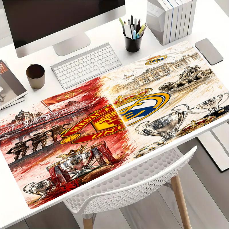 Football club logo Mouse Pad - Non-Slip Rubber Base, Smooth Surface for Work,Gaming,Office,And Home Use, Desk Mouse Pad