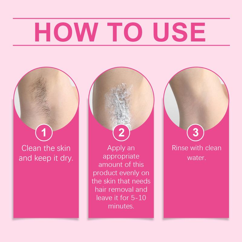 Oceaura Gentle Formula Hair Removal Cream for Women Men Delays Hair Regrowth and Reduces Skin Redness for Home Spa Care