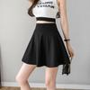 Summer Short A-line Skirts Womens Vintage High Waist Black White Skirt Korean School Ladies Girls Skater Skirt Mini