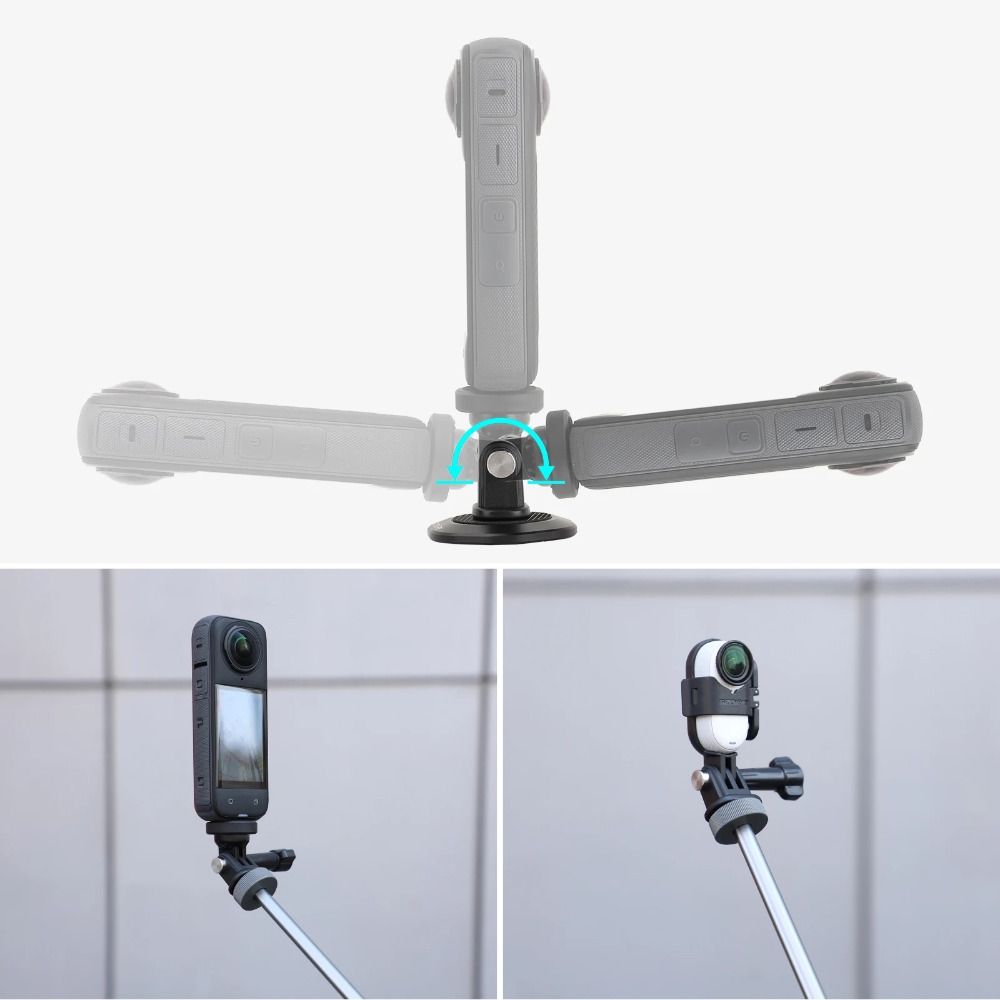 Portable Tripod Mount Adapter for DJI Action 5 Pro/4/3 Pocket 3 Insta360 Ace Pro 2 X5