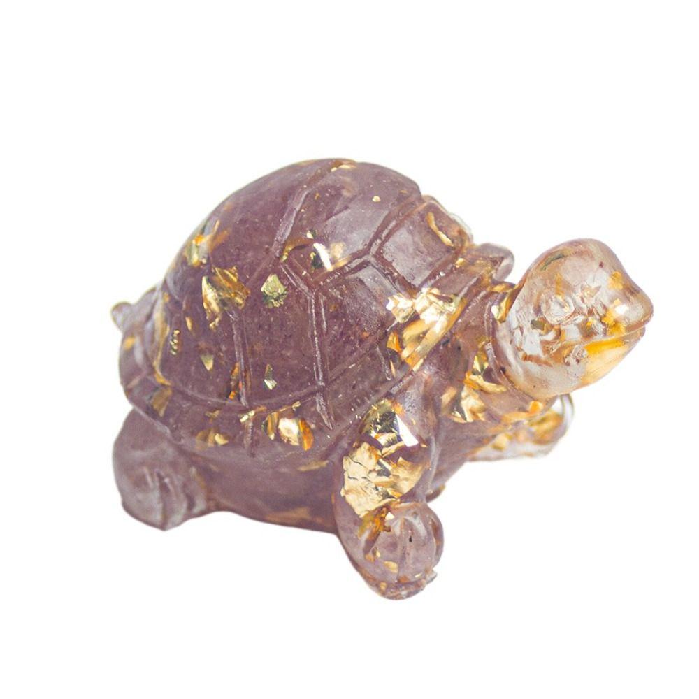 50MM Resin Turtle Statue Healing Crystals Tumbled Stones Sculpture Reiki Pocket Animals Tortoise Figurine Gems Crafts Home Decor