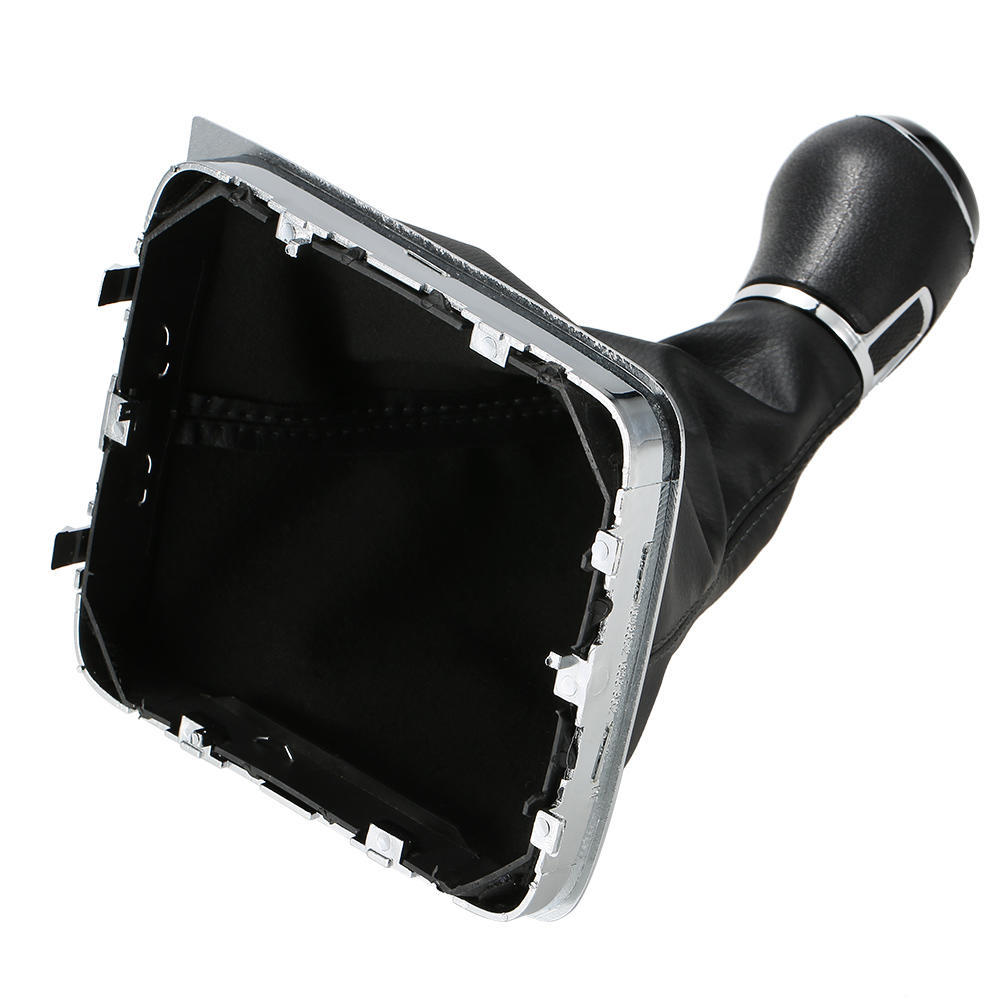 6 Speed Gear Shift Knob Leather Boot Replacement for VW Passat B7 2011 2015