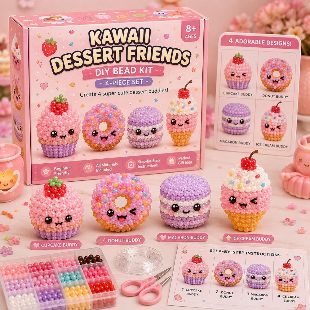 Tiny Beads 3D Beaded Animal Kit Animal Shape Handmade Bead Art Kit DIY Bead Craft Kit Home Decor