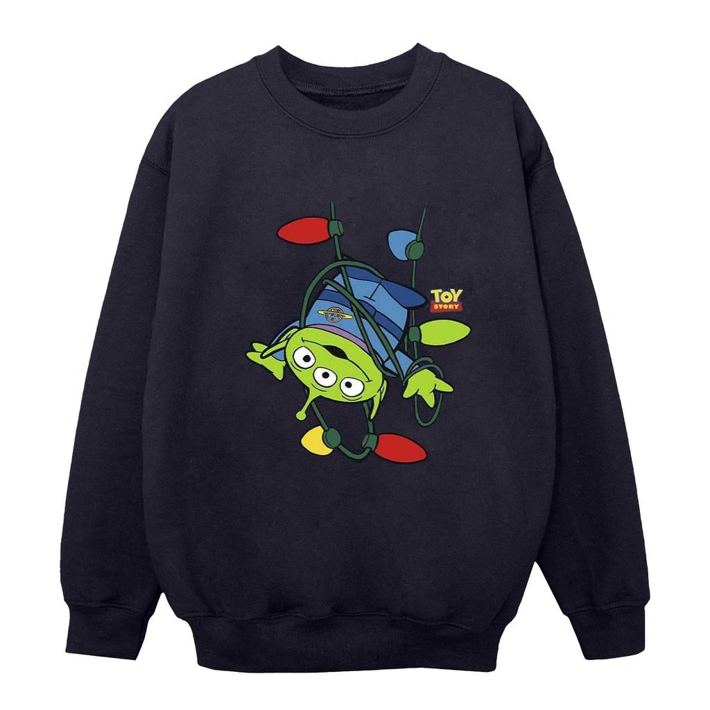 Disney Womens/Ladies Toy Story Christmas Lights Aliens Sweatshirt