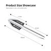 2Pcs Car Styling Side Fender Body Emblem Stickers Knife Badges Decoration For Toyota Hilux Corolla RAV4 Camry Highlander Yaris