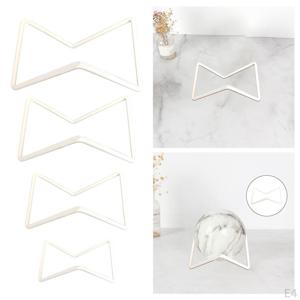 1pc Geometric Iron Stand for Ball Skirt Agate Specimens Golf Tennis Baseball Shells Small