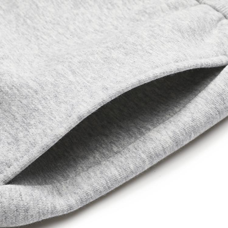 Fila Свободные брюки из флисового трикотажа с манжетами, однотонные, спортивные, повседневные, мужские, низ, облачно-серый, цветочно-серый, F51M249699F-MG