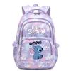 Stitch Print Backpack for Teen Girls Student School Bag Large Capacity Cute Cartoon Kids Bookbag Lightweight Durable for School Travel