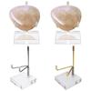Display Stand Adjustable Metal Display Rack with Clear Acrylic Base for Collections Craft Plate Jewellery