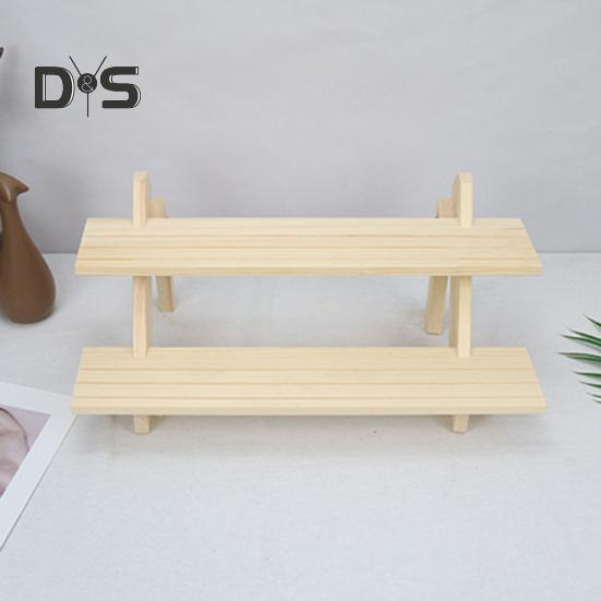 Многослойный настольный органайзер для хранения вещей, деревянная подставка для растений, гладкие края без заусенцев, прочная несущая полка для дисплея, настольный органайзер