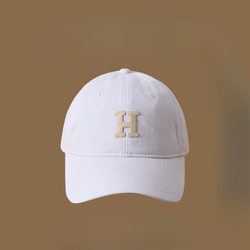 Letter Baseball Cap Men and Women Big Face Soft Top Couple Sports Hat Korean Style Versatile Baseball Cap