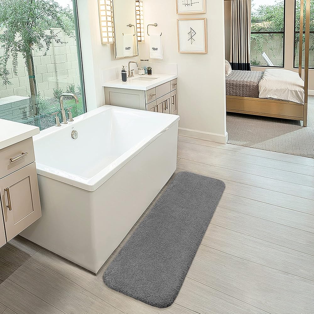 Bath Mat, Shower Mat, Foot Mat, Extra Thick, Quick-Drying, Doormat, Bathroom Mat, Microfiber, Mold