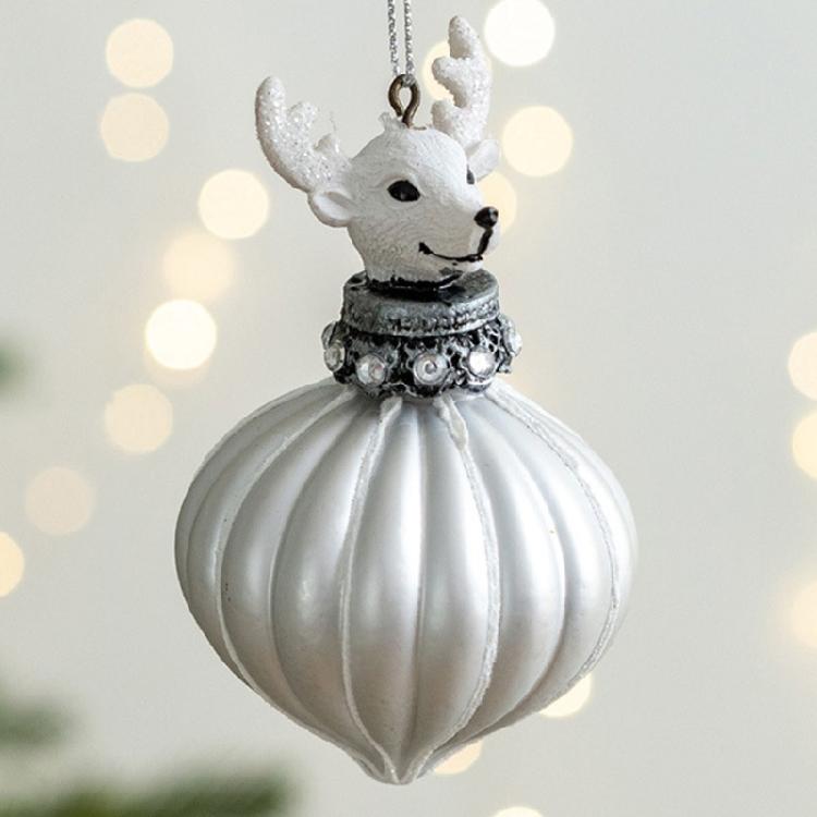 Премиальные стеклянные рождественские украшения с креативной формой капель, белок и динамичной детализацией с блестками