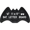 Felt Letter Board Bat Shaped with 394 Letters, Numbers, Symbols - 11x6 inch Changeable Message Board with Wooden Frame Stand, Canvas Bag and Wall