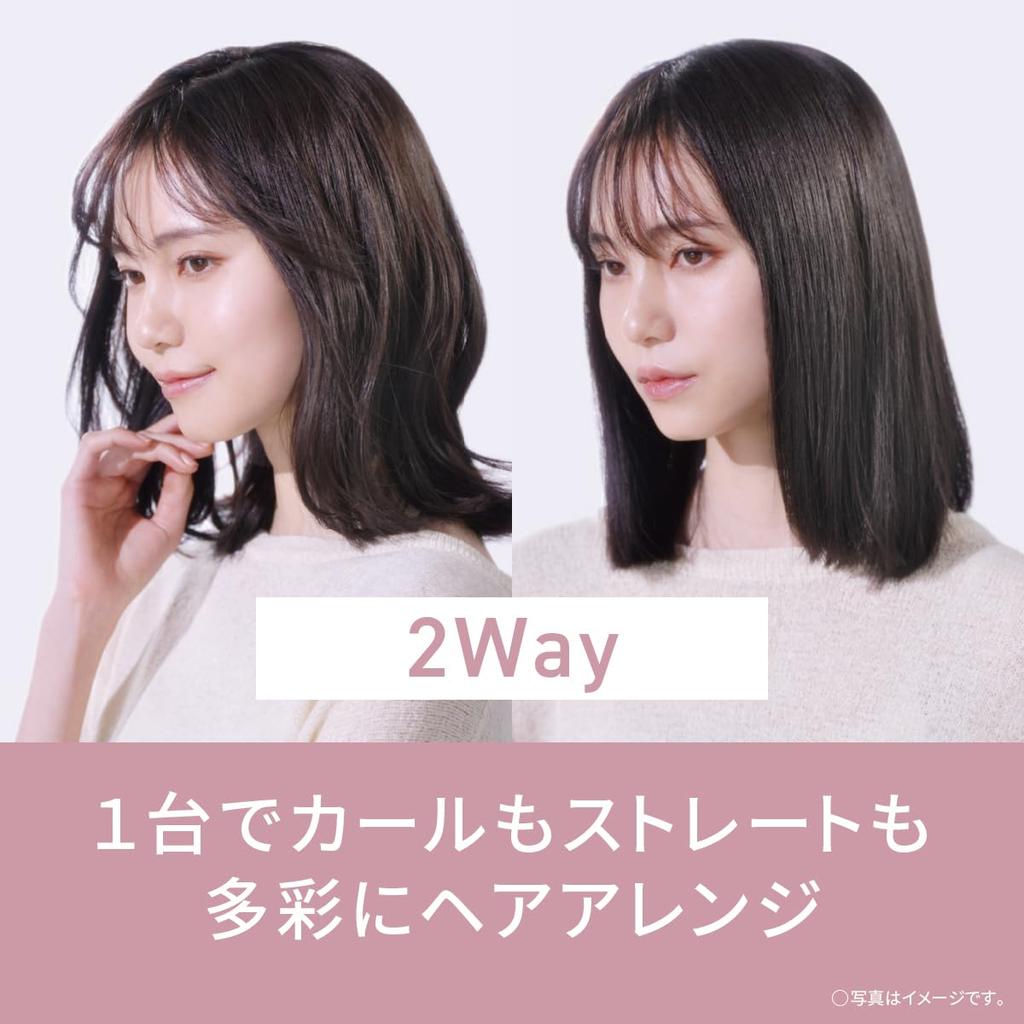 Panasonic Brush Iron Compact Curl Straight 2way 26mm Black EH-HV42-K