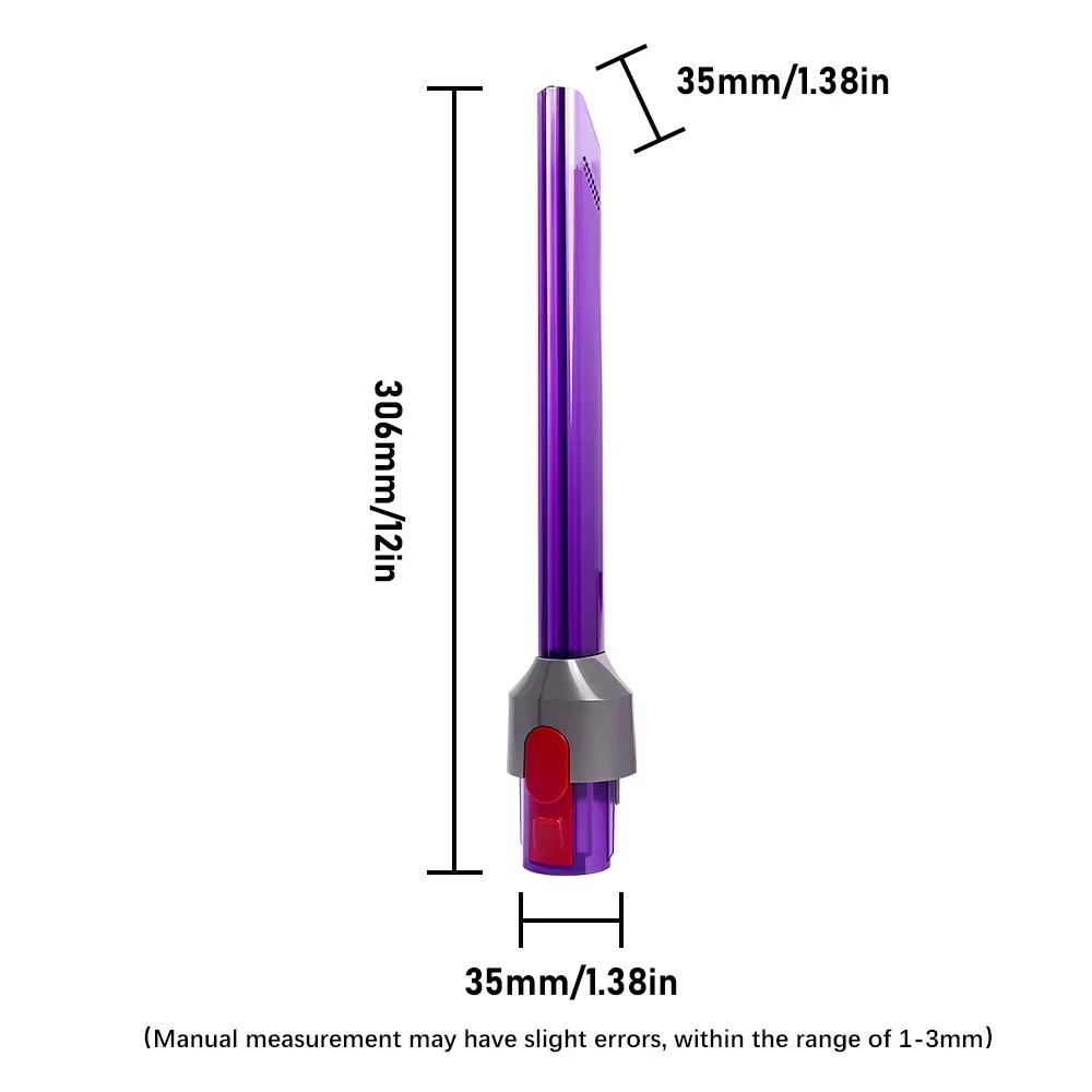 Crevice Nozzle Tool For Dyson V7 V8 V10 V11 V15 Cordless Vacuum Cleaner Floor Cleaning Parts LED Light Pipe Nozzle Accessories