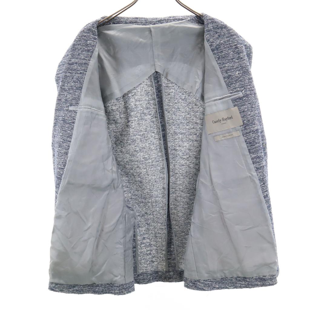 Casely Hayford Made In Japan Pile Ground Tailored Jacket 36 Navy Ancon Men's Used