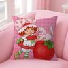 Cute Role Strawberry ShortcakeCartoon   Cushion Cover Pillow Cover Decor Pillowcase Printed Cushion Case for Couch