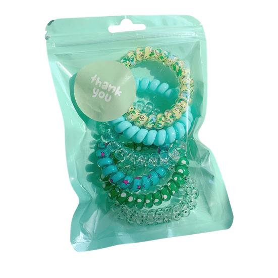 4/6 шт. веревки для волос водонепроницаемые телефонные кабели резинки для волос плавание купание маленькие эластичные