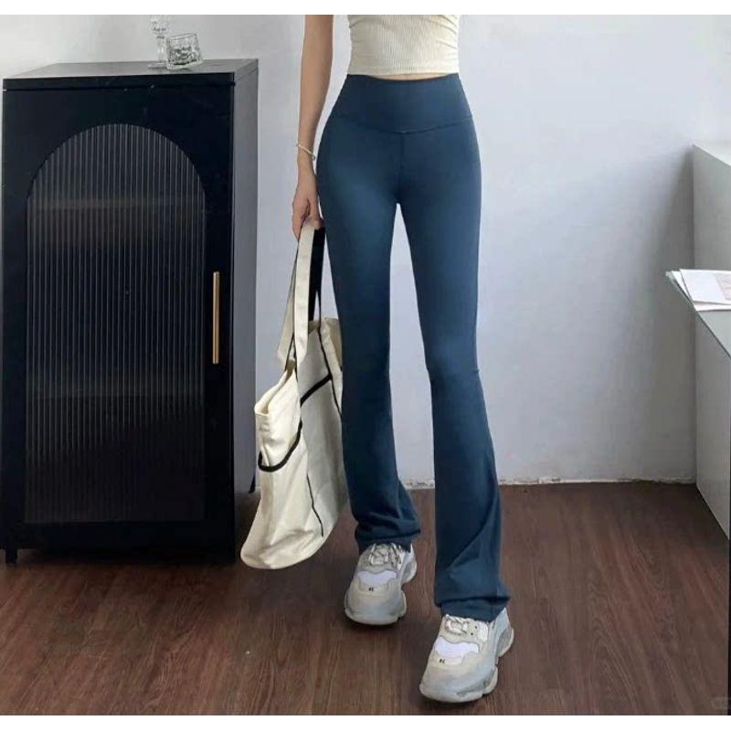 Sexy Milk Brown High Waist Hip Lift Micro-Pull Fitness Trousers