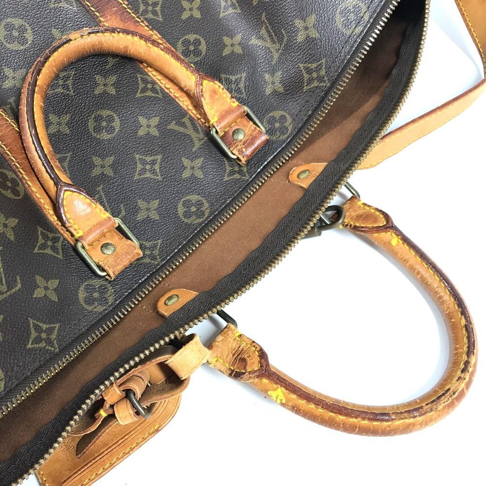 Louis Vuitton M41418 Монограмма KeepallBandouliere 45 Дорожная сумка Сумка-даффл Коричневый