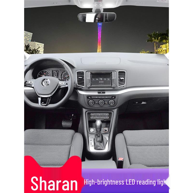 Светодиодный набор для освещения салона для Volkswagen Sharan: Включает освещение для чтения, в ногах, потолочное освещение и освещение багажника.