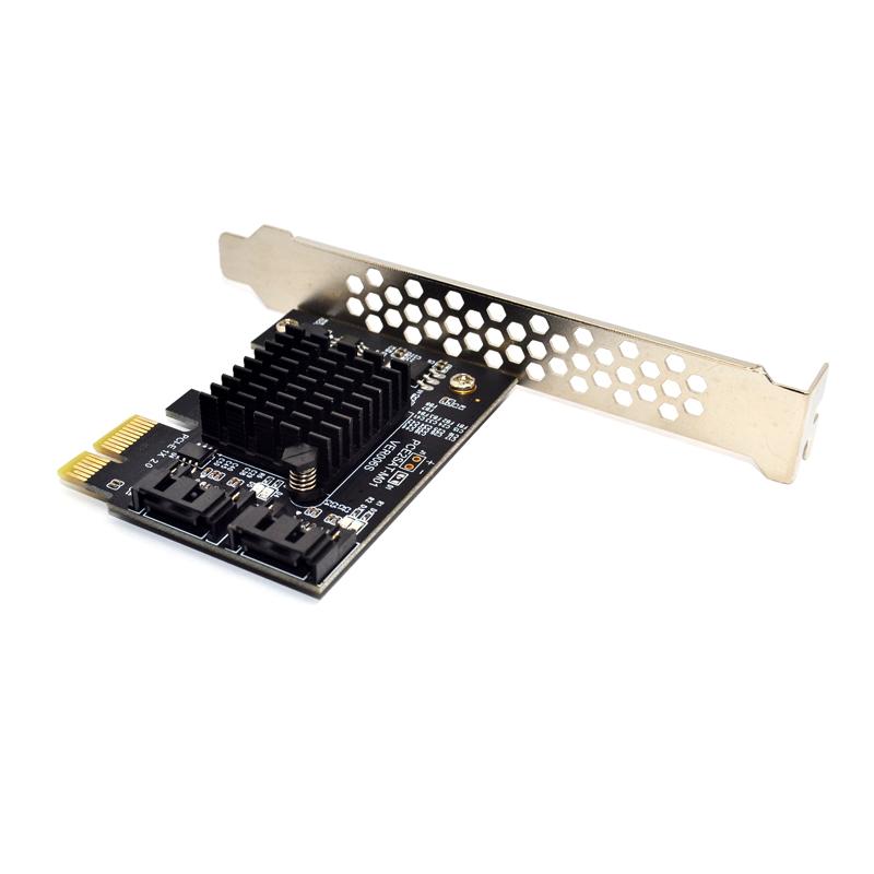 PCIe PCI Express to 6Gbps SATA 3.0 2-Port SATA III Expansion Card Board Adapter