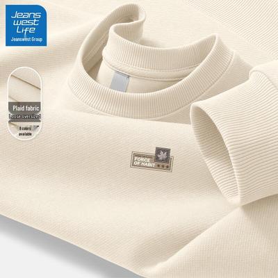 Мужская толстовка JEANSWEST LIFE 2026 Свободного кроя с круглым вырезом