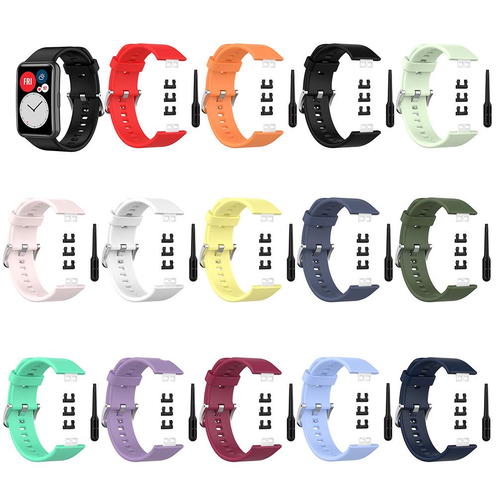 Силиконовый ремешок для часов Huawei Watch Fit Браслет Смарт-часы Ремешок