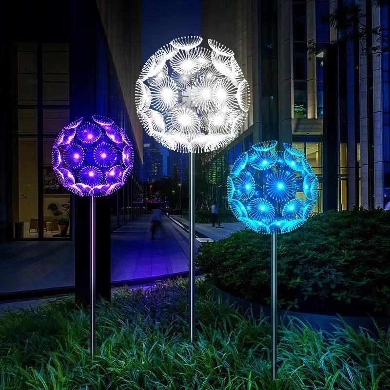 LED Simulated Dandelion Outdoor Landscape Ground Light