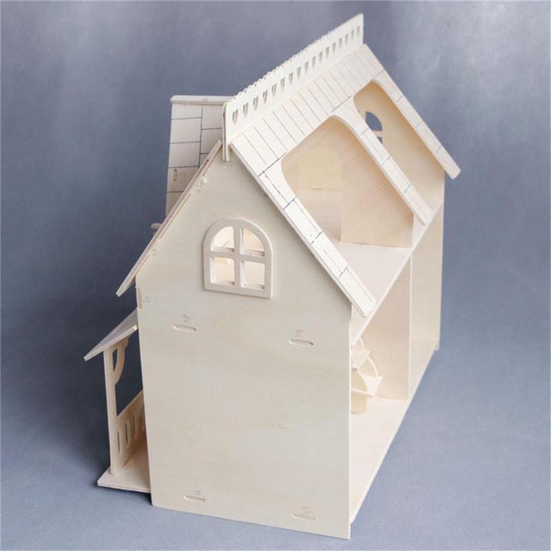 24th DIY Деревянный Детский Кукольный Домик Комната Миниатюрный Набор Игрушка Поделки Рождественские Подарки