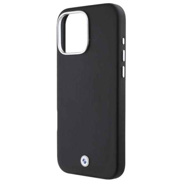 BMW Bmhmp16L23Pufwk Iphone 16 Pro 6.3   Czarny/Black Hardcase Sign Full Wrapped Metal Magsafe