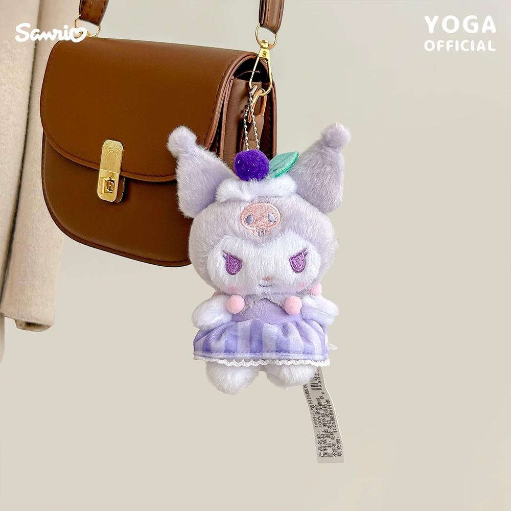 Hangyodon Kuromi Melody Pachacoo Cinnamoroll Stuffed Plush Toys Pendant Cute KT Keyring Anime Keychain Christmas Gift