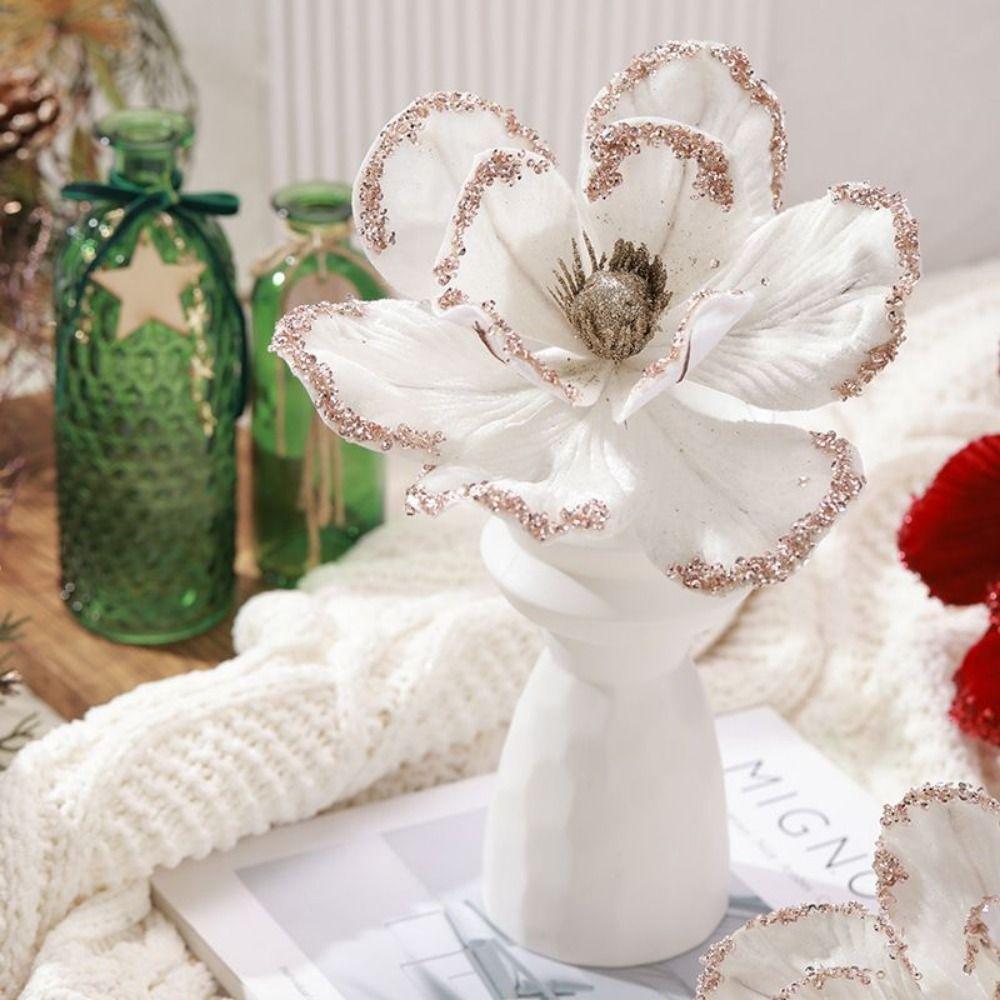 Fashion Artificial Christmas Flower Hanging Xmas Decorative Flowers Home Decor