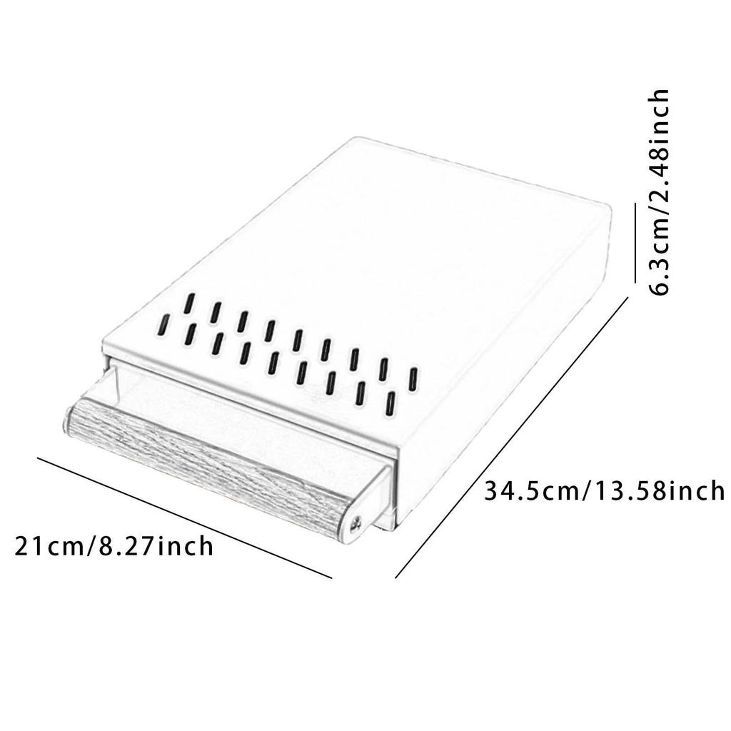 Espresso Coffee Knock Box Drawer Easy To Clean Dump Bin Coffee Machine Accessories with Wooden Handle for Home Bar Coffee Shop